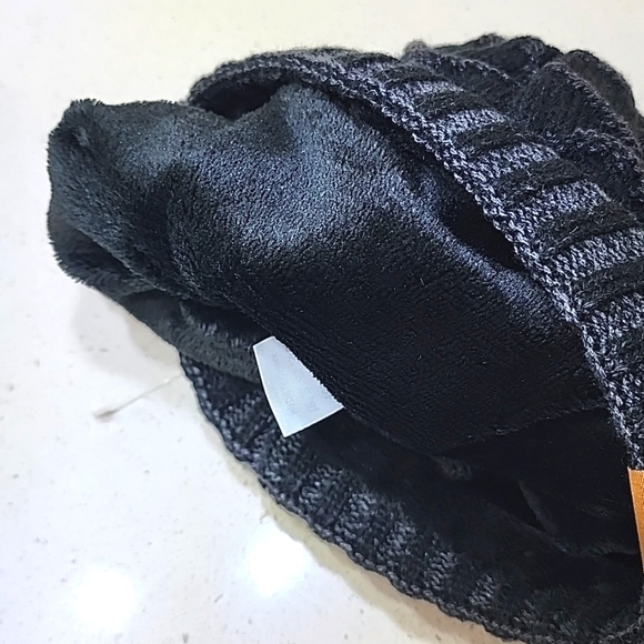 Textured knit Beanie New No Tag Unisex Slouch - Picture 3 of 7